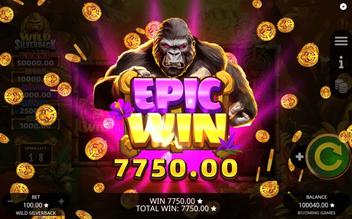 Wild Silverback - vincita epica con il Jackpot Grand