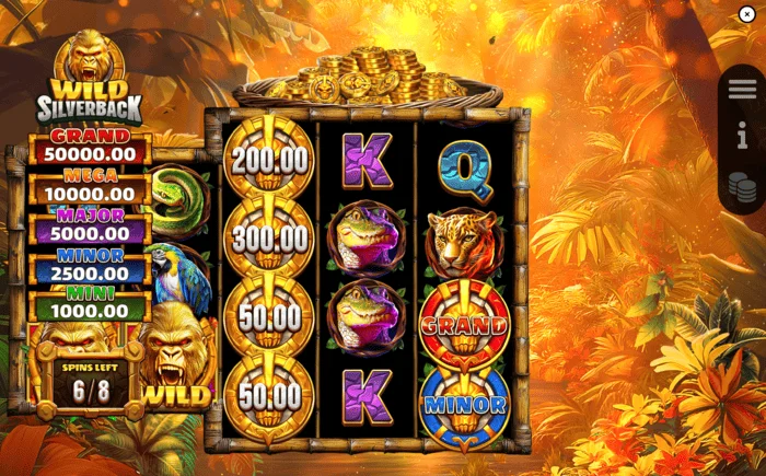 Wild Silverback - schermata di gioco durante i Free Spins